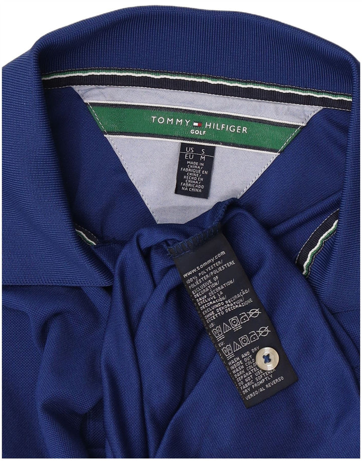 Tommy Hilfiger Polo de golf para hombre Poliéster azul medio