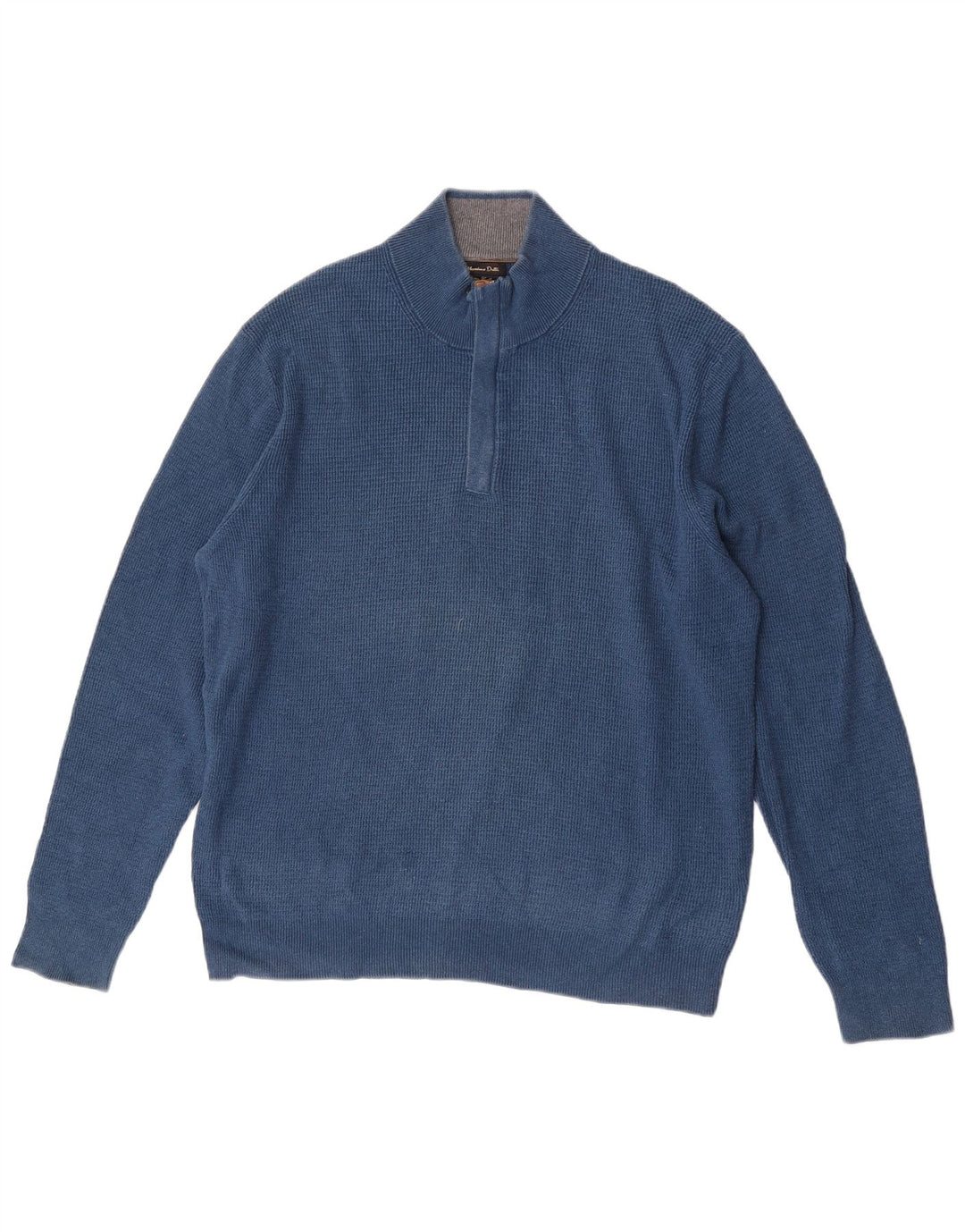 Massimo Dutti Jersey Hombre con Cremallera y Cuello XL Azul