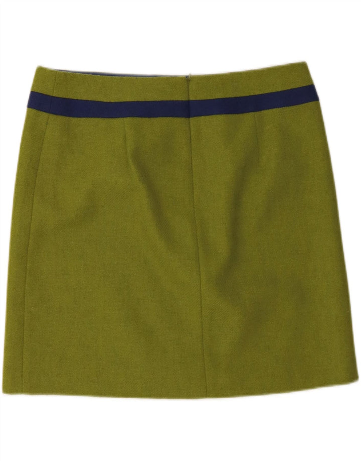 Falda recta para mujer Boden UK 46 Large W34 Lana verde