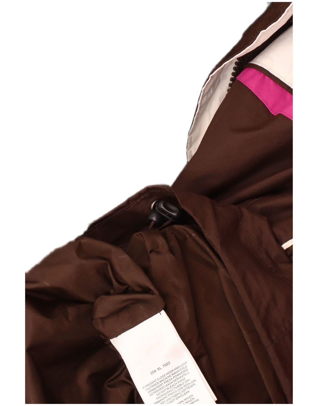 COLUMBIA Womens Interchange Windbreaker Jacket UK 18 XL Brown Colourblock