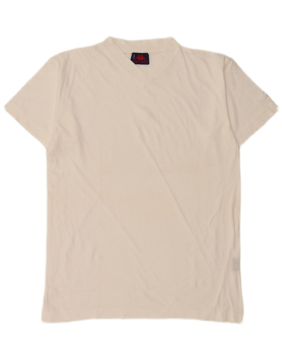 KAPPA Camiseta Hombre Top Medium Blanco Algodón