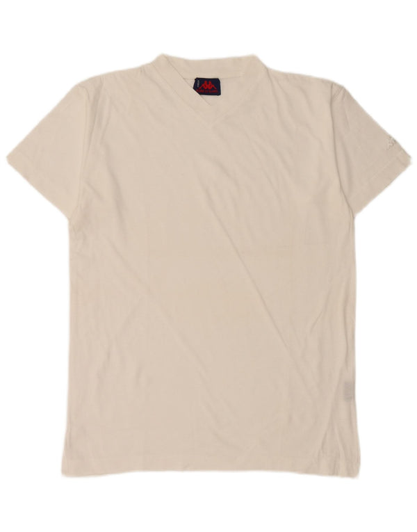 KAPPA Camiseta Hombre Top Medium Blanco Algodón