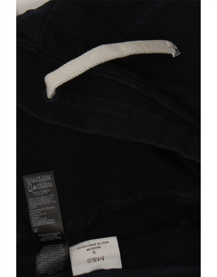 Marks & Spencer - Pantalones de chándal para hombre, talla pequeña, algodón azul marino