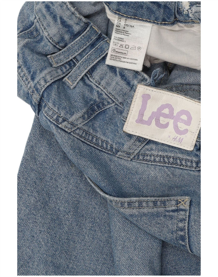 LEE Jeans sueltos de talle alto para mujer de H&M US 8 Medium W32 L25 Azul