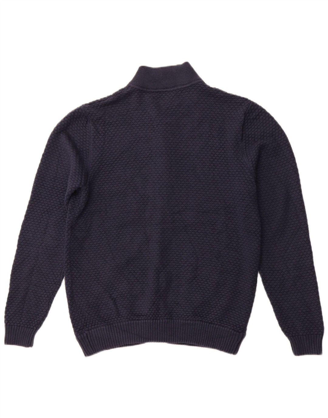 JACK & JONES Suéter tipo cárdigan para hombre grande Azul marino Algodón