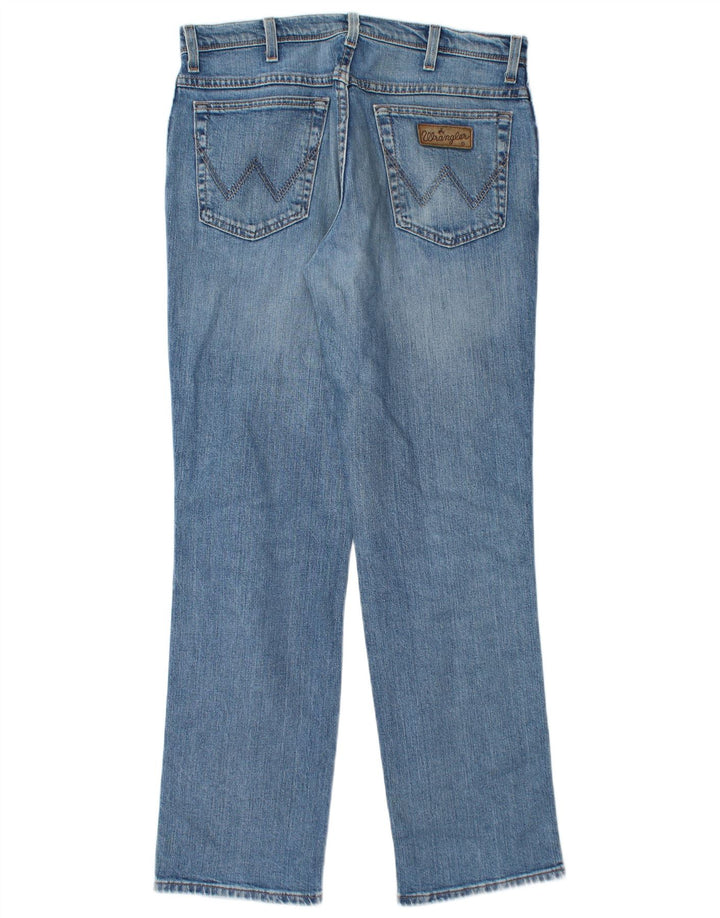 WRANGLER Vaqueros rectos elásticos Texas para hombre W33 L32 Algodón azul
