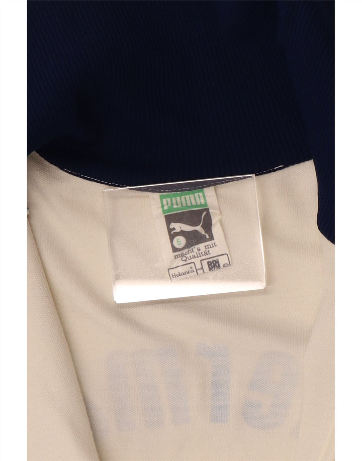 Puma Mujer Gráfico Chándal Top Chaqueta UK 40 Grande Blanco Colorblock