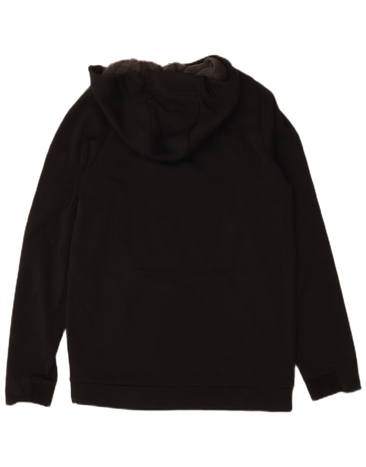 Nike - Sudadera con capucha y cremallera para hombre, talla pequeña, poliéster negro
