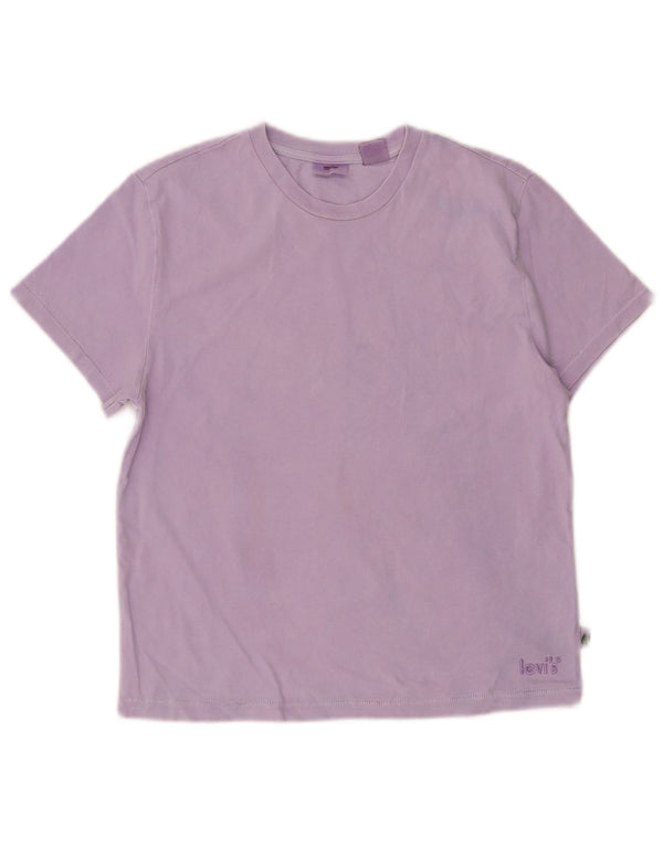 Levi's Camiseta para mujer Top UK 6 XS Algodón morado