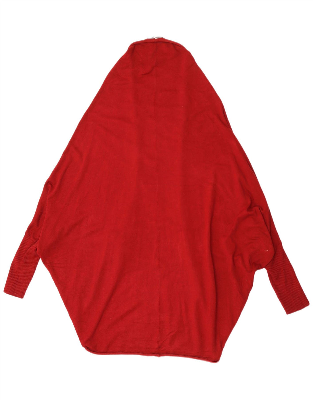 Zara Mujer Poncho Cardigan Suéter UK 14 Medium Granate