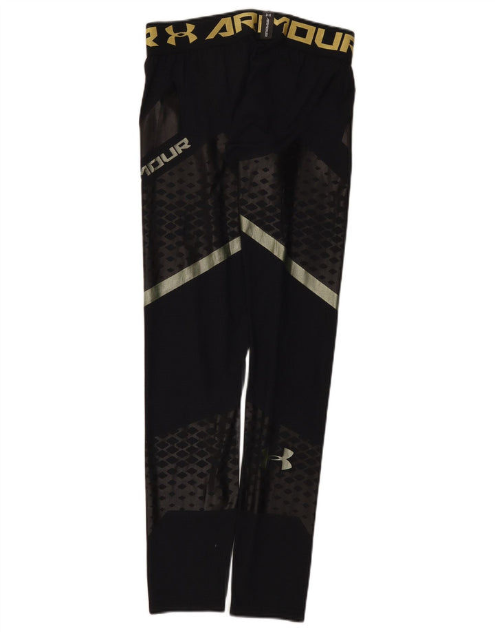 Under Armour Leggings con estampado gráfico en bloques de color negros pequeños para hombre
