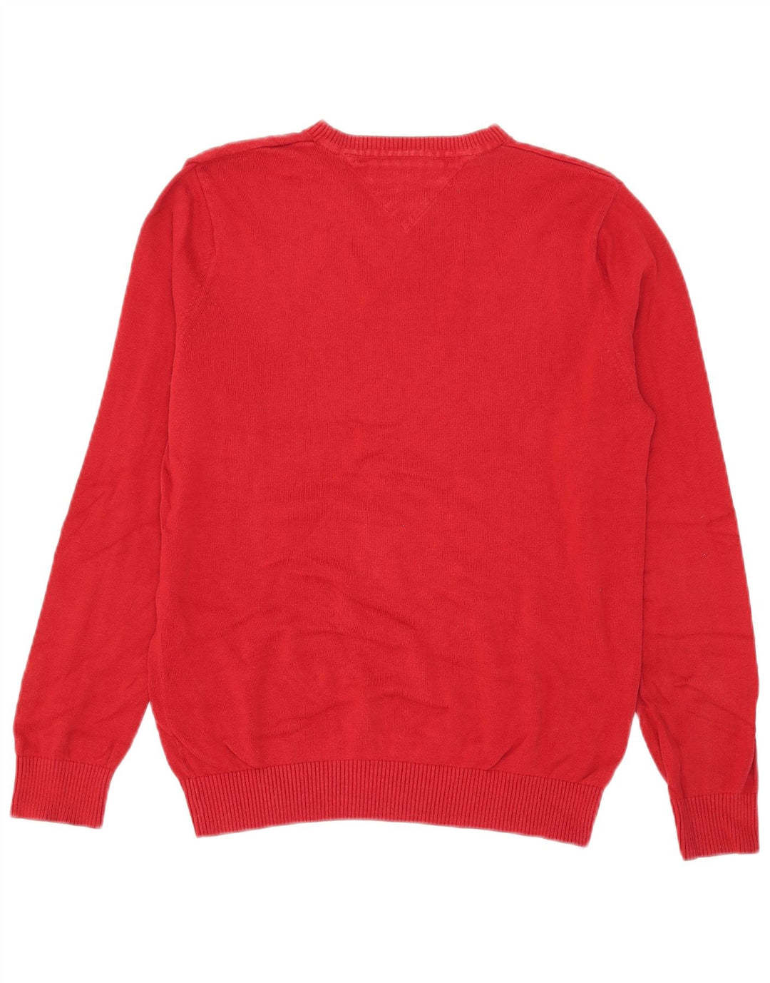Tommy Hilfiger Jersey con cuello en V para hombre pequeño de algodón rojo
