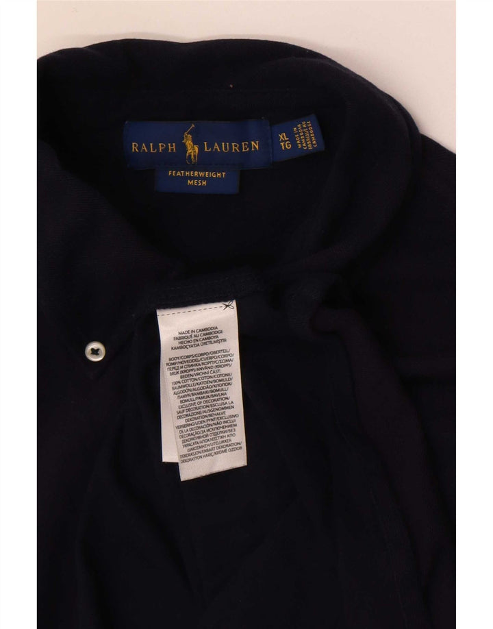 Camisa Ralph Lauren Hombre XL Algodón Azul Marino