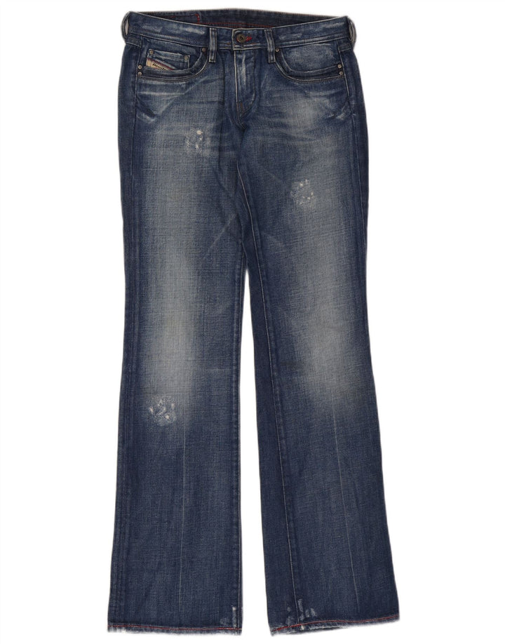 Diesel Mujer Vaqueros Bootcut Desgastados W27 L34 Algodón Azul