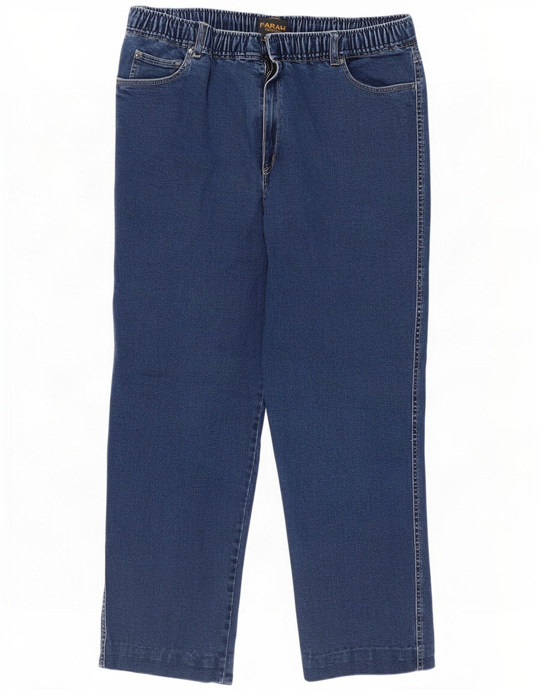 Farah Vaqueros Rectos Clásicos Mujer W36 L27 Algodón Azul