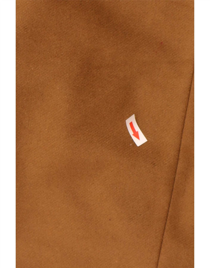 Zara Mujer Abrigo Cruzado UK 10 Small Lana Beige