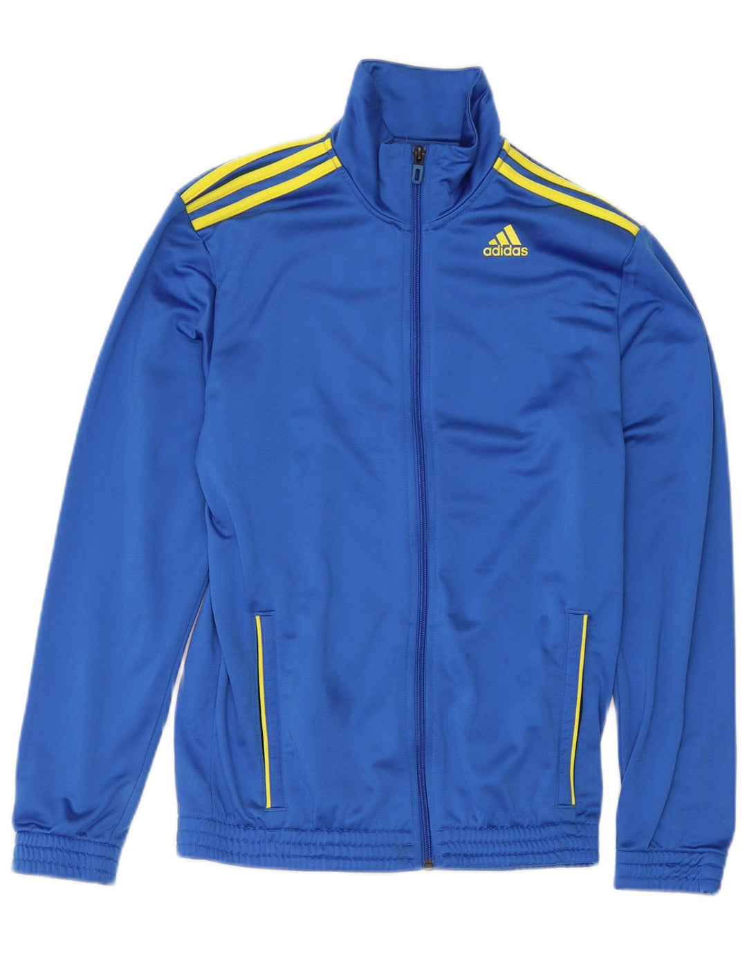 Adidas - Chaqueta de chándal para hombre, talla 36/38, poliéster azul pequeño