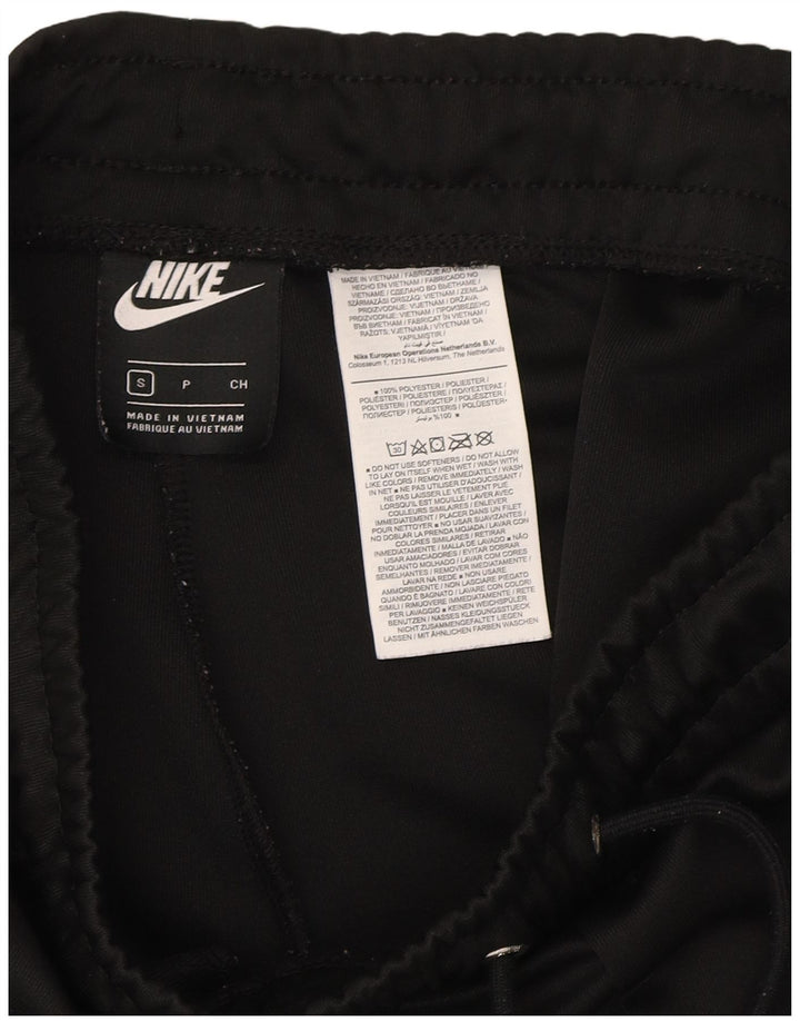 NIKE Womens Graphic Sport Shorts UK 10 Small  Black Polyester