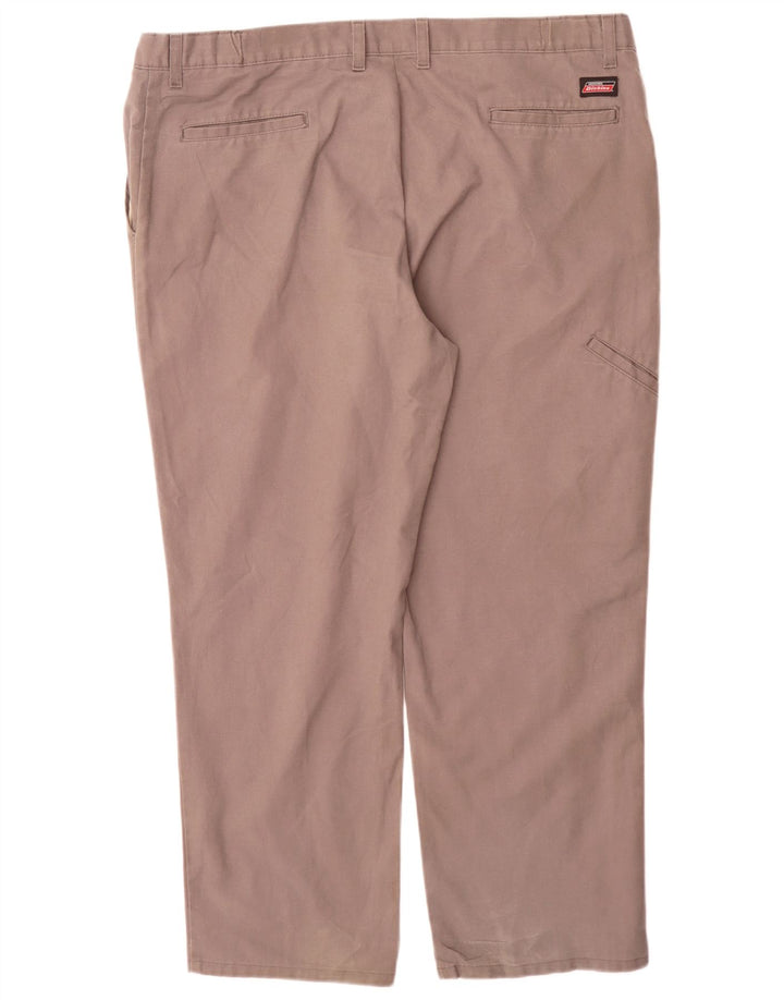Dickies Pantalones cargo rectos para hombre W40 L30 Poliéster gris