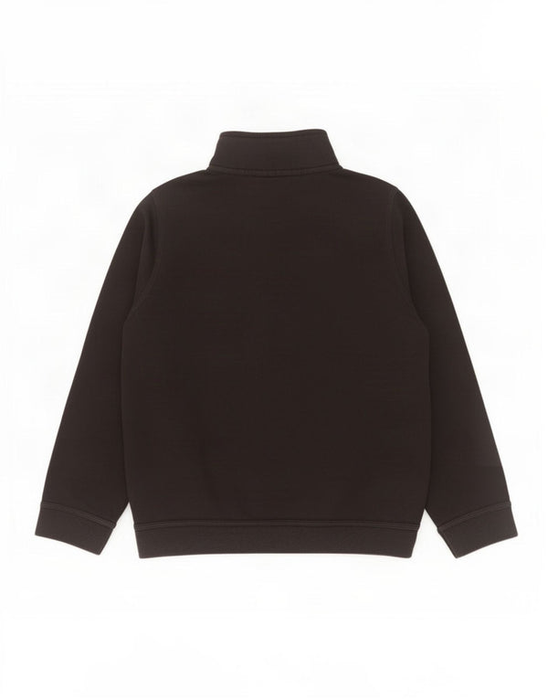 Nike Boys Zip Neck Sudadera Jumper 12-13 años Grande Negro Algodón