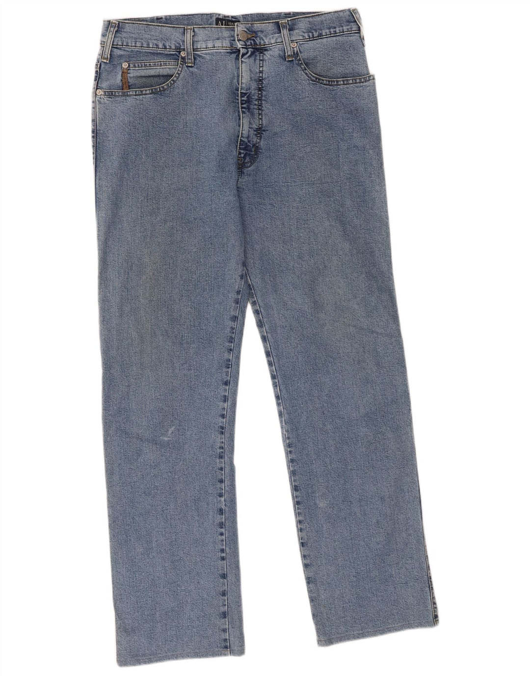 Vaqueros Armani Hombre Rectos W34 L30 Algodón Azul