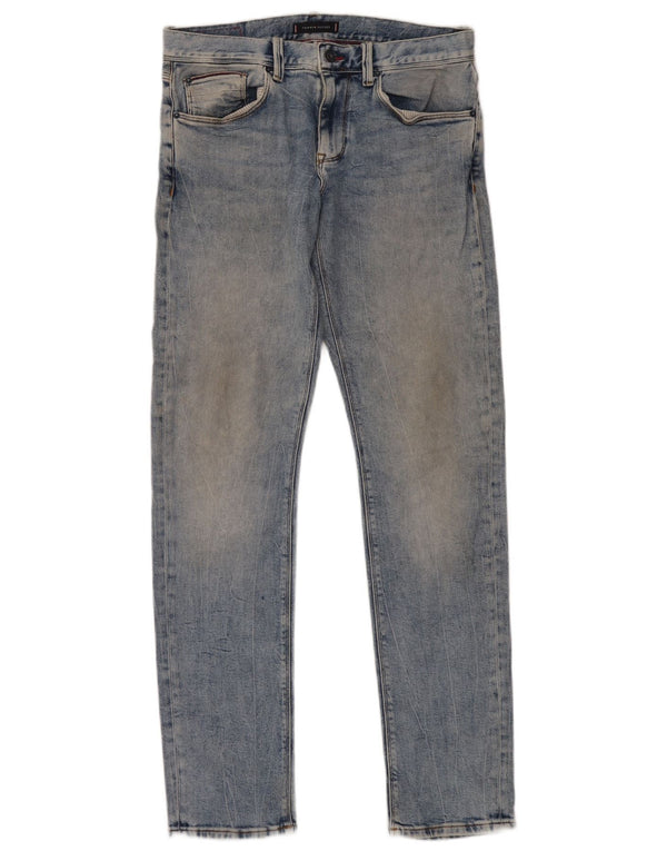 Tommy Hilfiger Vaqueros ajustados Bleecker para hombre W33 L34 Algodón azul