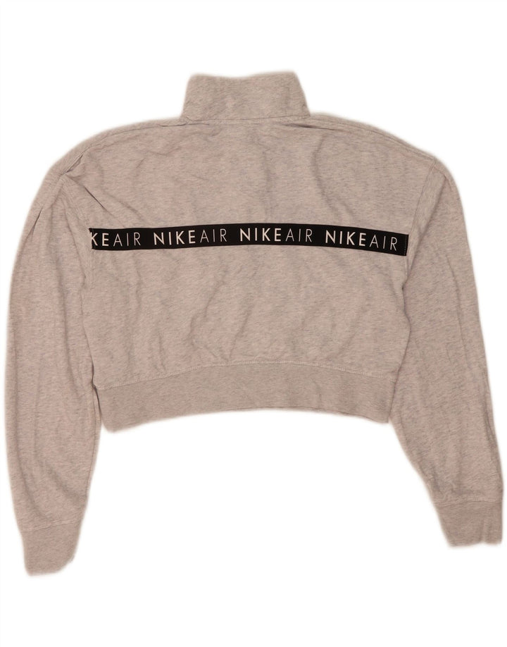 Nike Mujer Nike Air Graphic Sudadera Jumper UK 14 Gris Medio