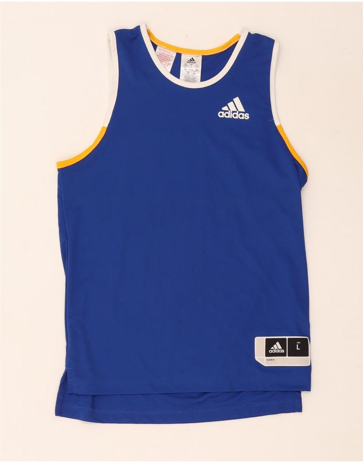 Adidas Camiseta Sin Mangas Niño 13-14 Años Azul Poliéster