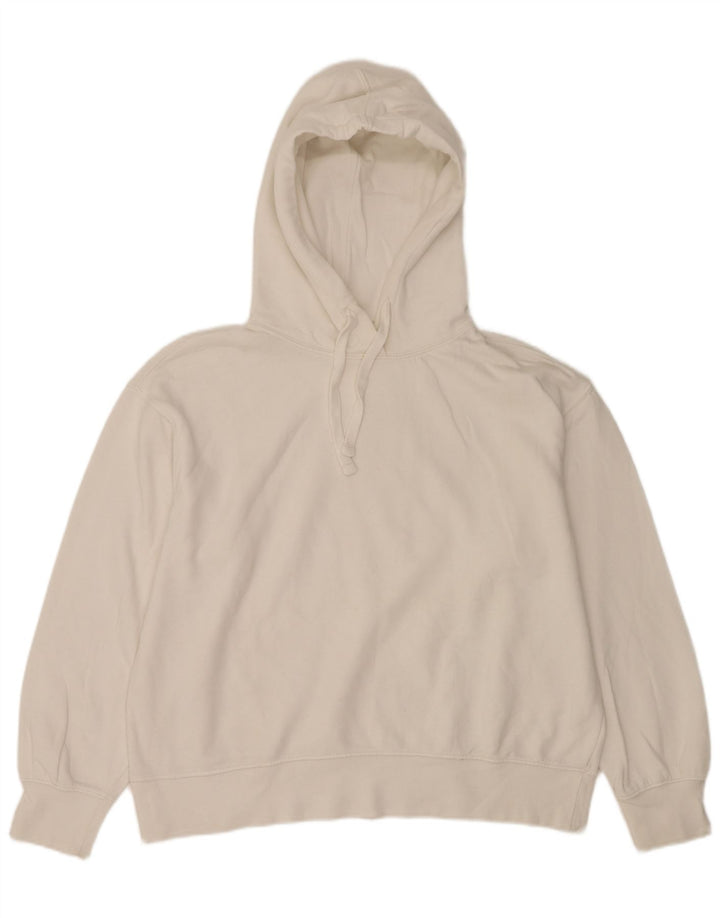 Zara Jersey con capucha extragrande para mujer UK 46 Large White