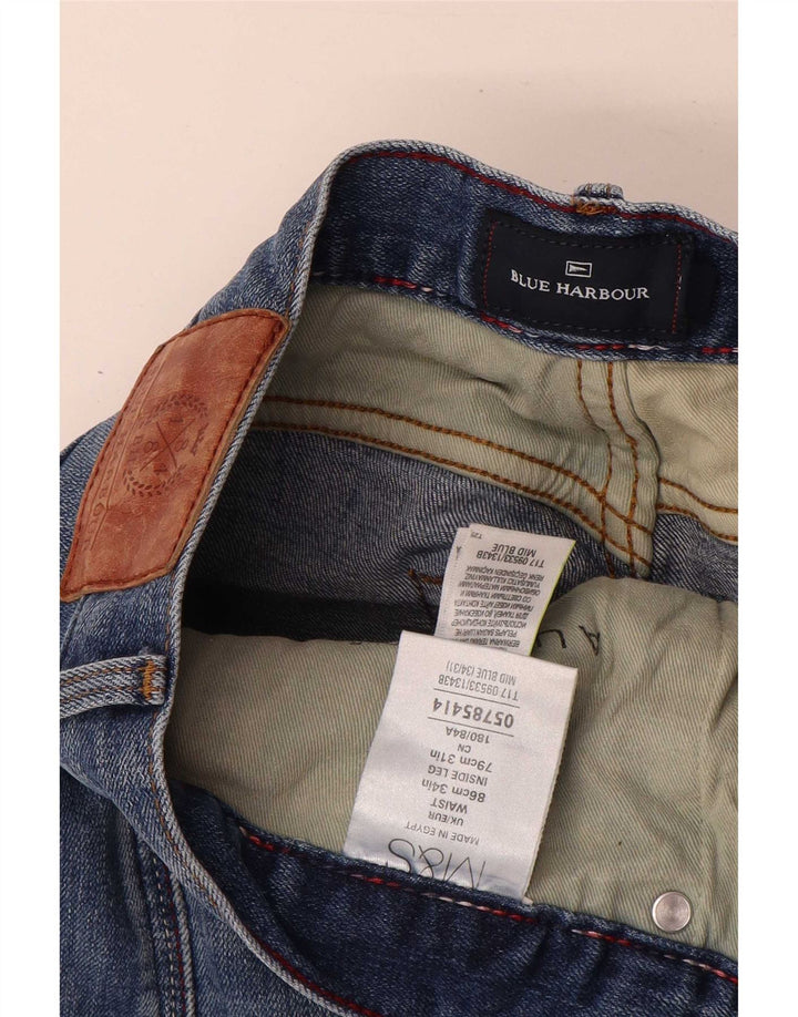 Marks & Spencer Vaqueros rectos Blue Harbor para hombre W34 L31 Algodón