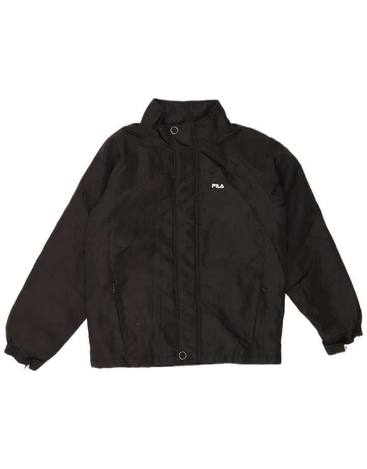 Fila Chaqueta cortavientos para niños 13-14 años Grande Poliéster negro