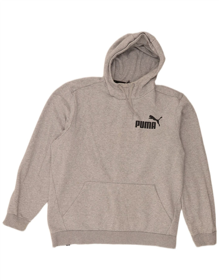 Puma - Sudadera con capucha para hombre, talla 2XL, algodón gris