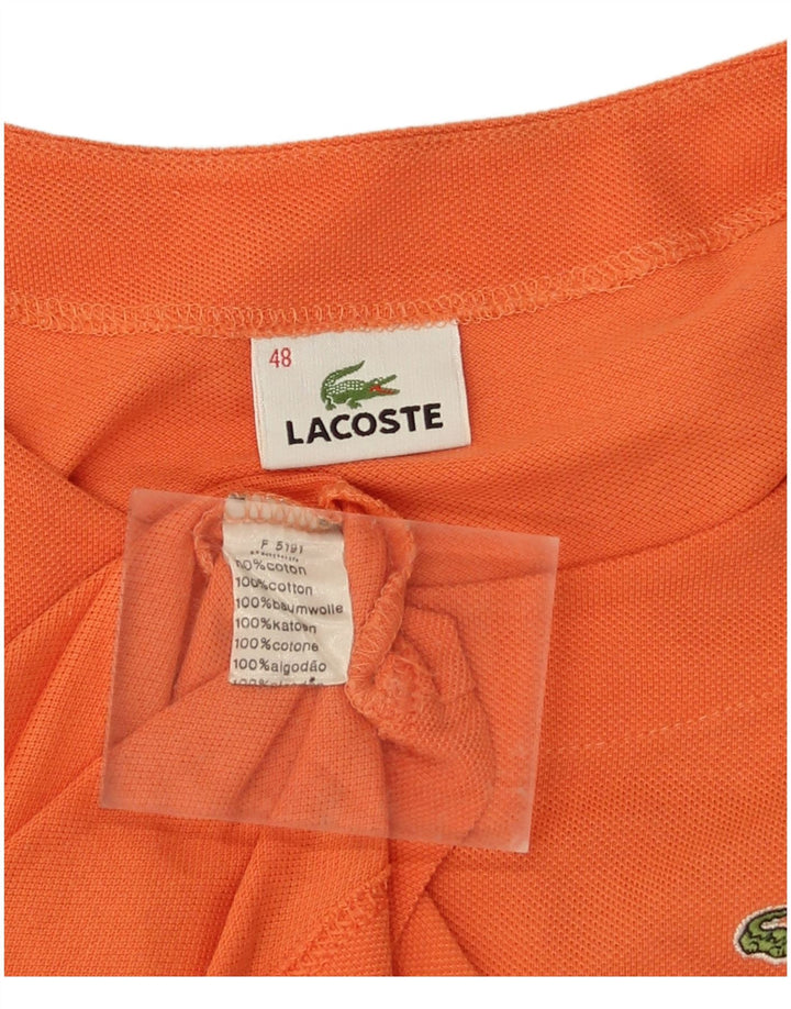 Camiseta Lacoste Mujer Top Talla 48 XL Naranja Algodón