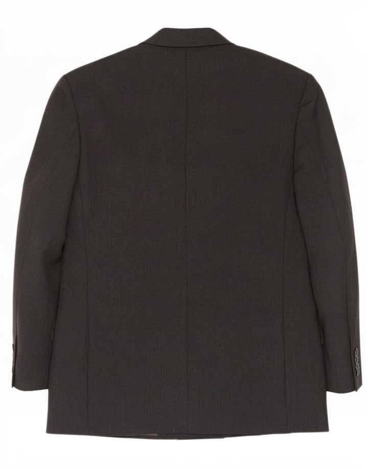 Strellson Chaqueta tipo blazer con doble botonadura para hombre IT 48 Lana gris medio