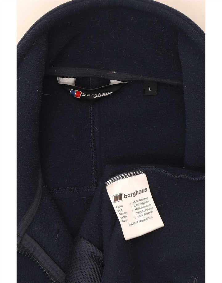 Berghaus Chaqueta polar con forro para hombre UK 40 Large Poliéster azul marino