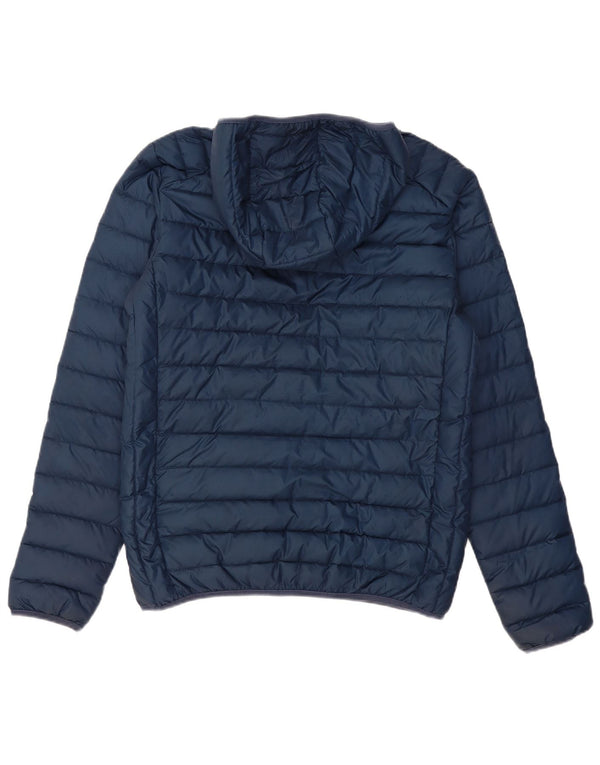 ELLESSE Chaqueta acolchada con capucha para hombre UK 36 Small Azul marino Poliéster