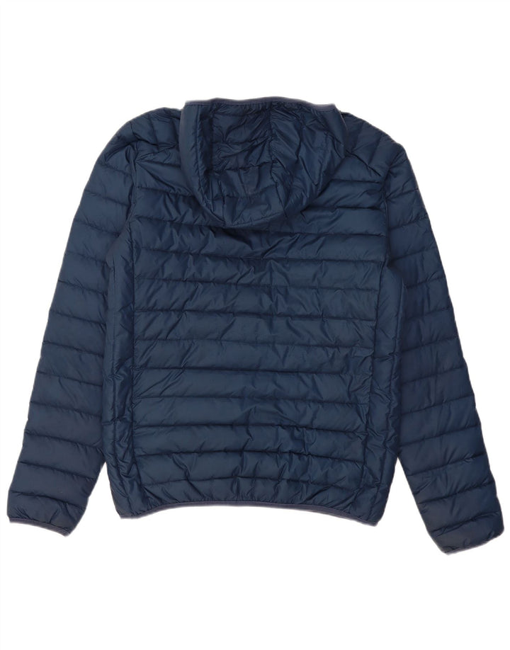 ELLESSE Chaqueta acolchada con capucha para hombre UK 36 Small Azul marino Poliéster