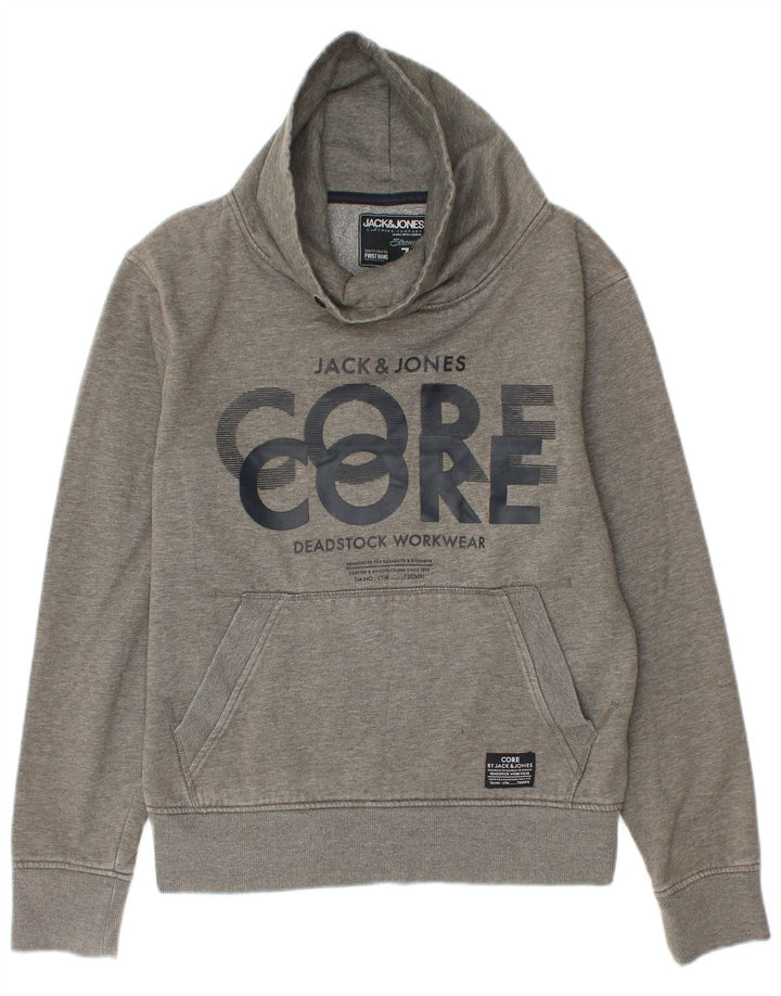 Jack & Jones Hombre Sudadera Gráfica Jumper Small De Algodón Moteado Gris