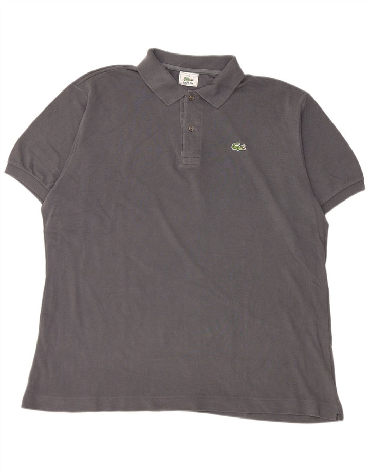 Polo Lacoste para hombre talla 7 2XL algodón gris