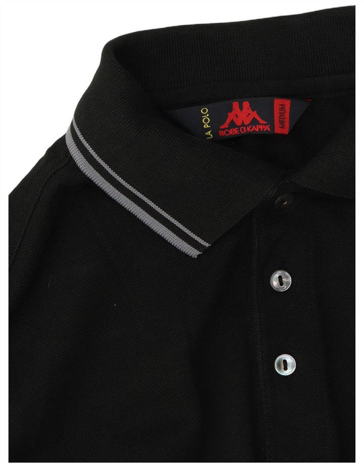 Kappa Polo De Manga Larga Para Hombre Medium Black