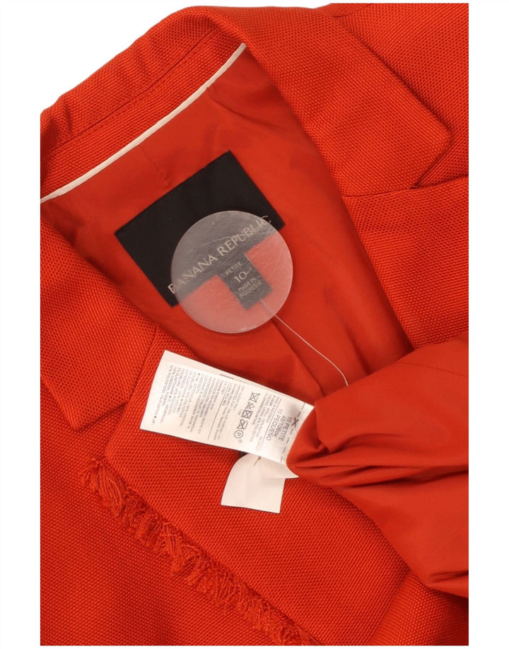 Banana Republic - Chaqueta tipo blazer para mujer, talla pequeña, 1 botón, color naranja