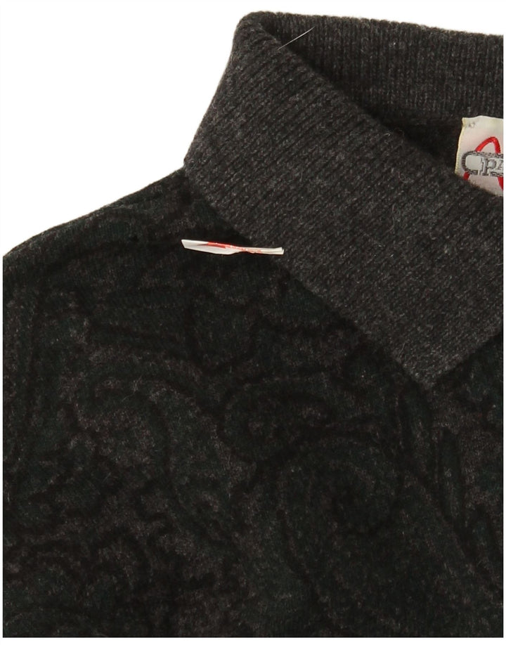 Pancaldi & B Jersey tipo polo para hombre IT 48 Lana de cachemira gris medio