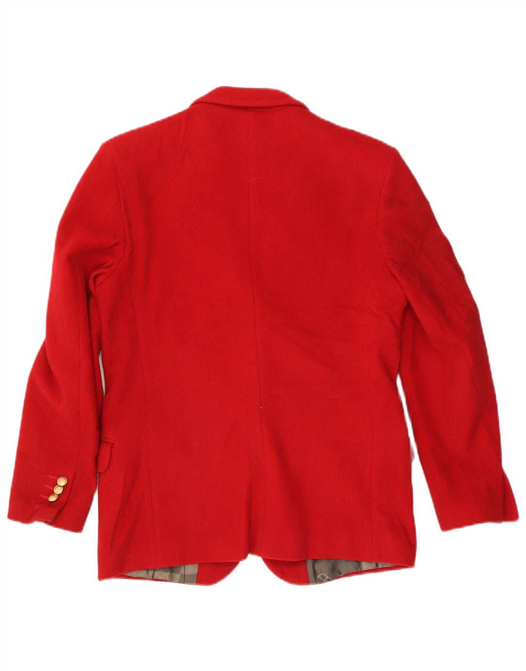 Armata Di Mare Chaqueta Blazer De 3 Botones Para Mujer IT 42 Lana Roja Mediana