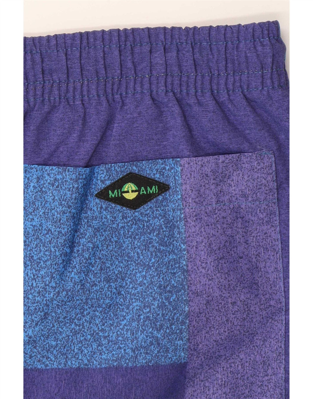 Bañador gráfico vintage para hombre con bloques de color multicolor mediano