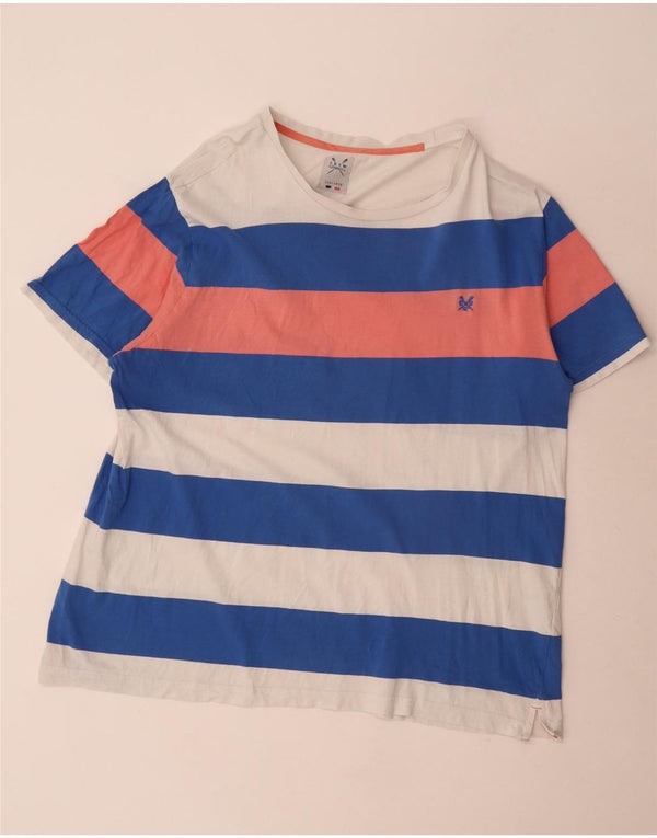 Crew Clothing Camiseta para hombre Top 3XL Algodón a rayas multicolor