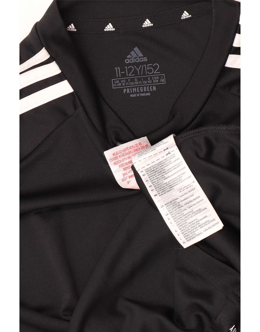 Adidas Boys Aeroready Regular Camiseta Top 11-12 años Negro Poliéster