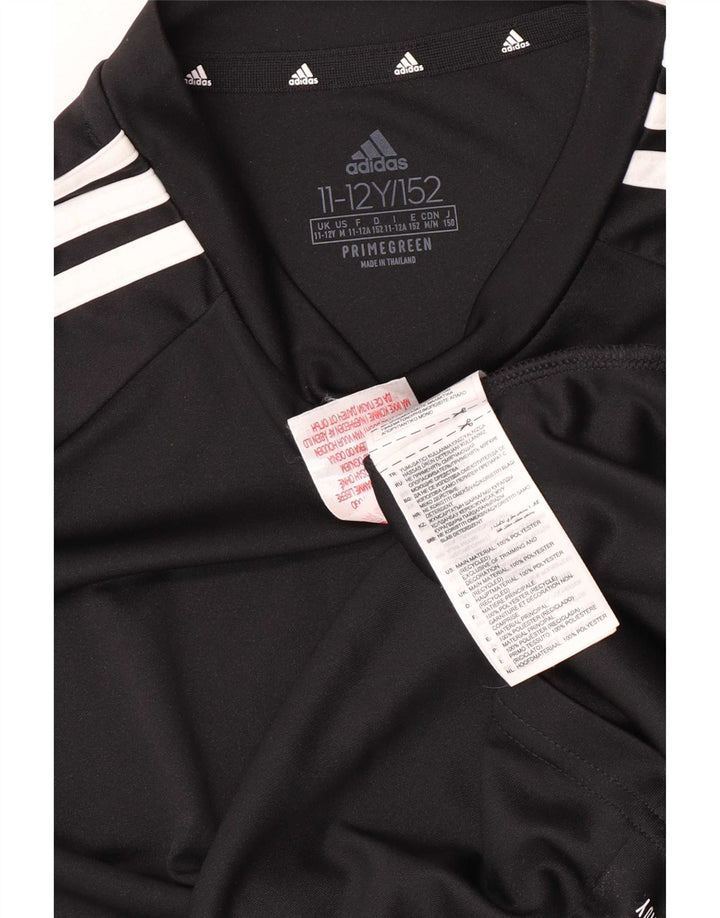 Adidas Boys Aeroready Regular Camiseta Top 11-12 años Negro Poliéster