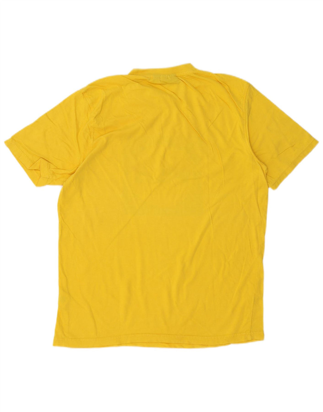 Fila Hombre Camiseta Gráfica Top Algodón Amarillo Medio