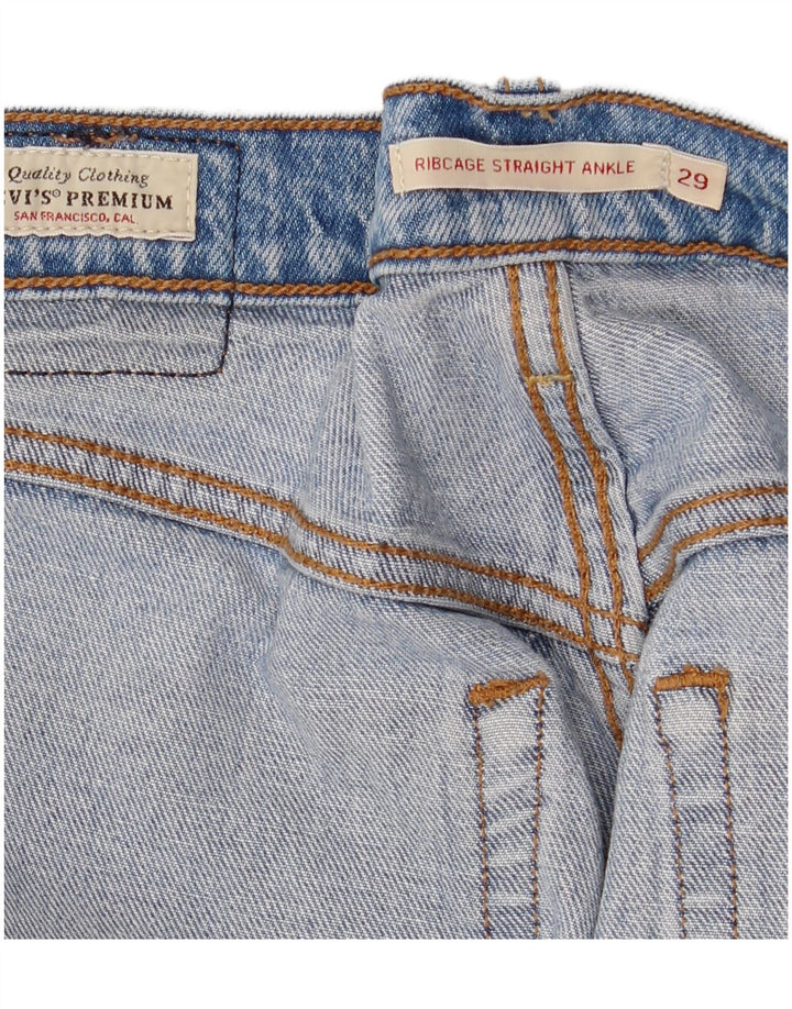 Vaqueros Levi's Mujer Ribcage Rectos W29 L30 Azul