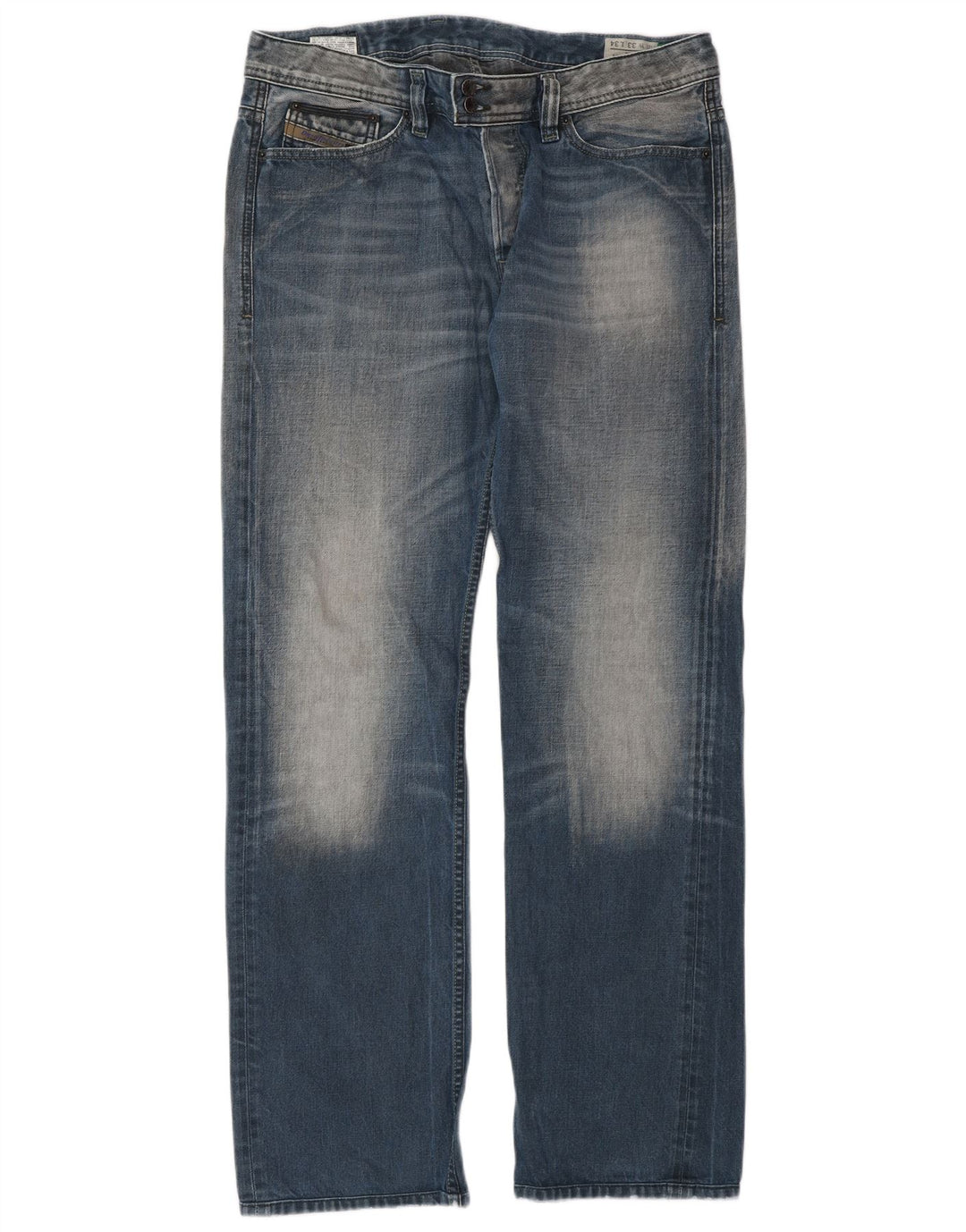 Diesel Vaqueros Rectos Para Hombre W33 L34 Algodón Azul